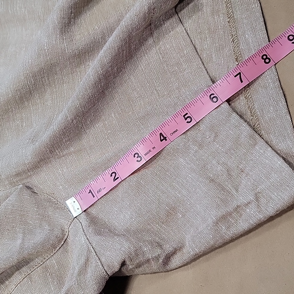 Old Navy Size XL Oatmeal Extra High-Waisted Linen-Blend Taylor Shorts, NEW w/Tag - Picture 10 of 15